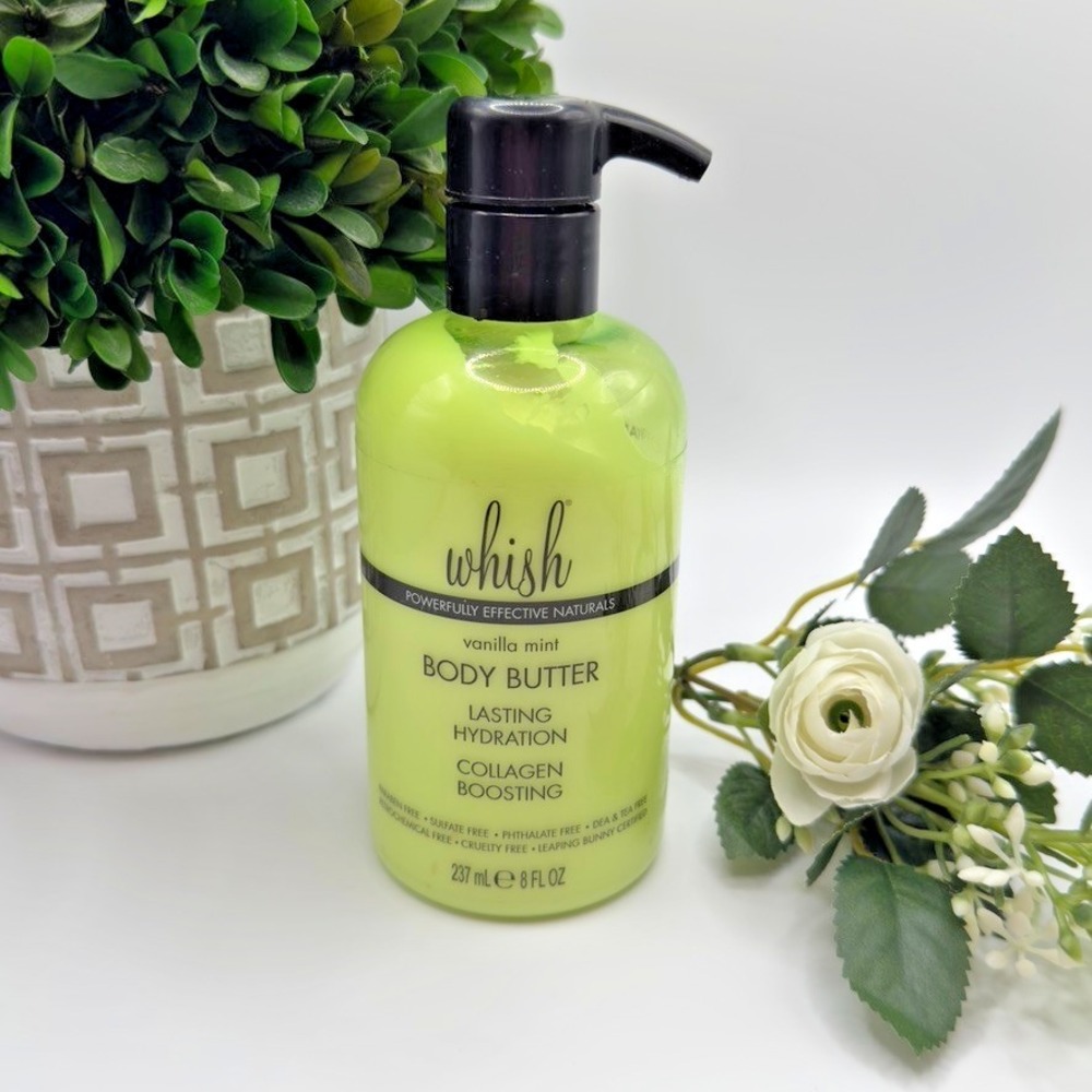 Whish Vanilla Mint‎ Body Butter 8oz Hard to Find Discontinued Scent New